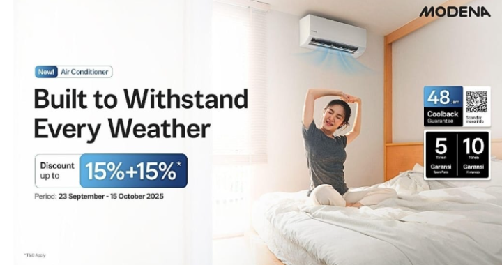 MODENA Kenalkan Produk AC Pertama  yang Tangguh di Segala Cuaca