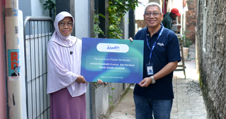 Bank Aladin Syariah Gelar Program Paket Sembako Untuk Nasabah Ala Pensiun