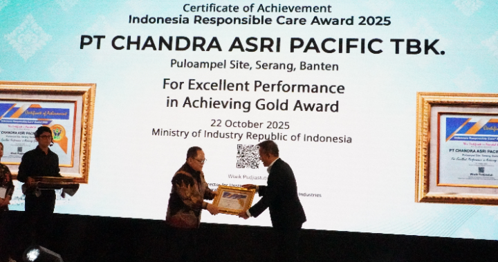 Pabrik Kimia Chandra Asri Sabet Penghargaan Gold Di IRCA 2025