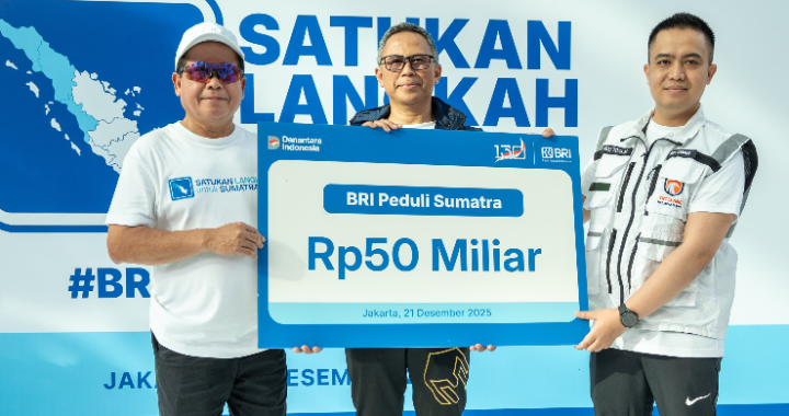 BRI Satukan Langkah Untuk Sumatera  Berikan Bantuan Rp50 Miliar Percepat Pemulihan Bencana