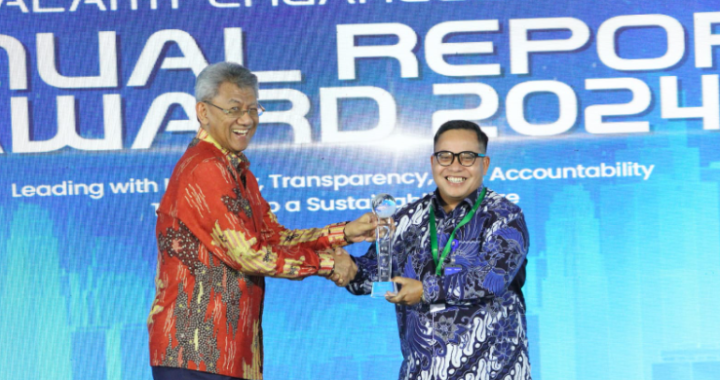 Jamkrindo Juara 1 ARA 2024 untuk Kategori BUMN Non Publik Keuangan