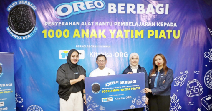 OREO Salurkan Donasi Alat Bantu Pembelajaran Pada 1 000 Anak Yatim Piatu