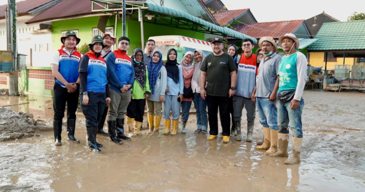 Relawan Kilang Pertamina Internasional Salurkan Bantuan Bencana Ke Aceh Tamiang