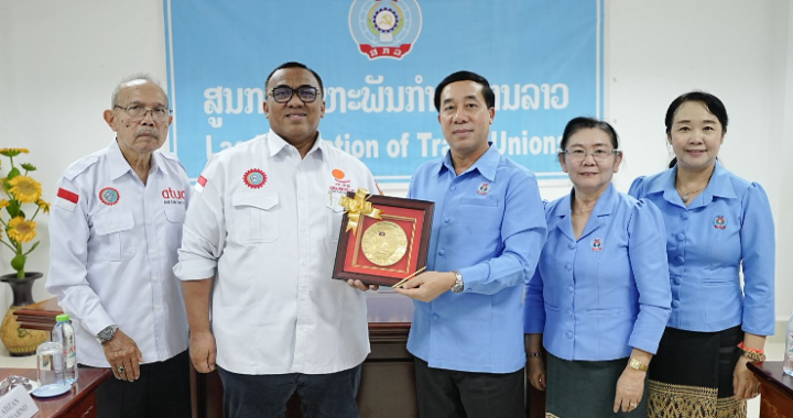 Temui Pimpinan Buruh Laos  Andi Gani Soroti Lonjakan Perdagangan Manusia