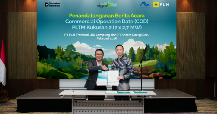 PLTM Kukusan 2 Resmi Beroperasi  Arkora Hydro Tambah Kapasitas Energi Bersih