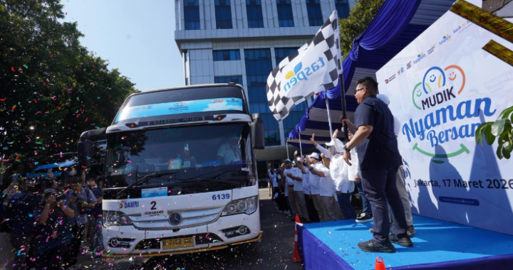 TASPEN Berangkatkan 1 400 Pemudik  35 Bus Dilepas Sekaligus