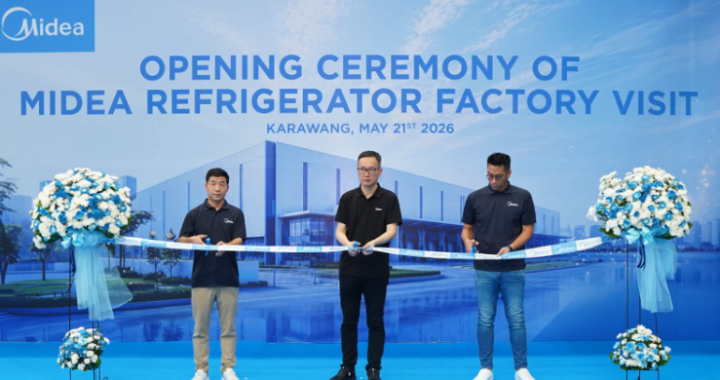 Perkuat Produksi Lokal  Midea Resmikan Pabrik Kulkas Terbesar di Indonesia